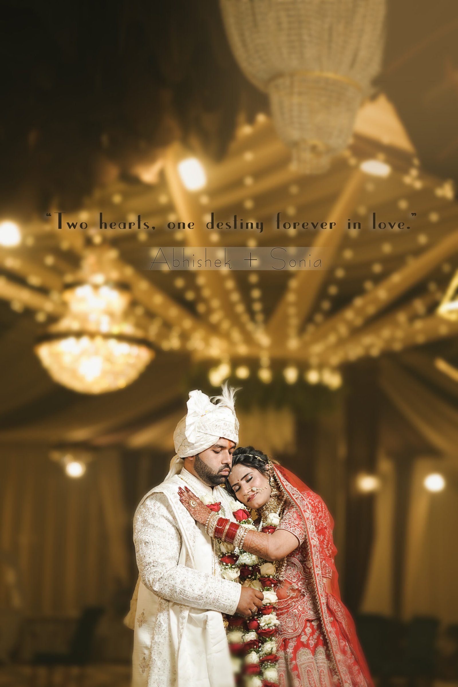 Cinematic wedding still